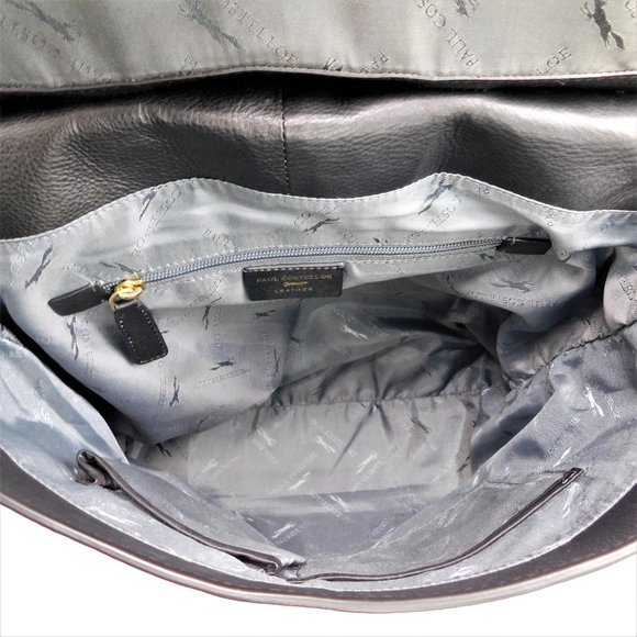 OOAK Upcycled Reworked Leather Floral Splatter Paint Backpack (6222) - Picture 7 of 10